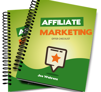 affiliate marketing offer Checklist